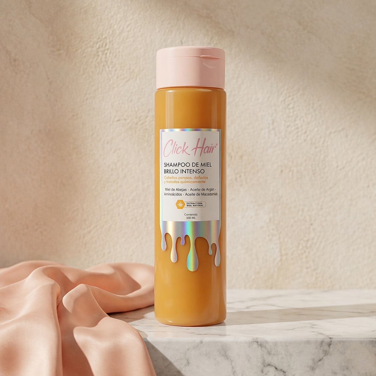 Shampoo de miel brillo intenso Click - Hair