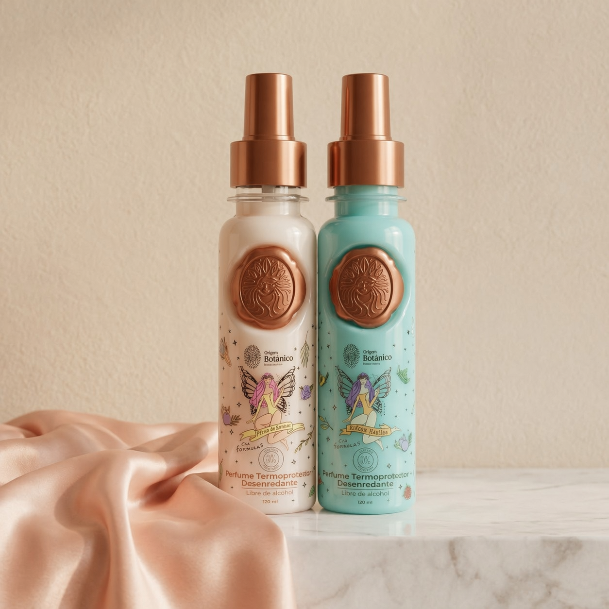 Perfume termo-protector desenredante