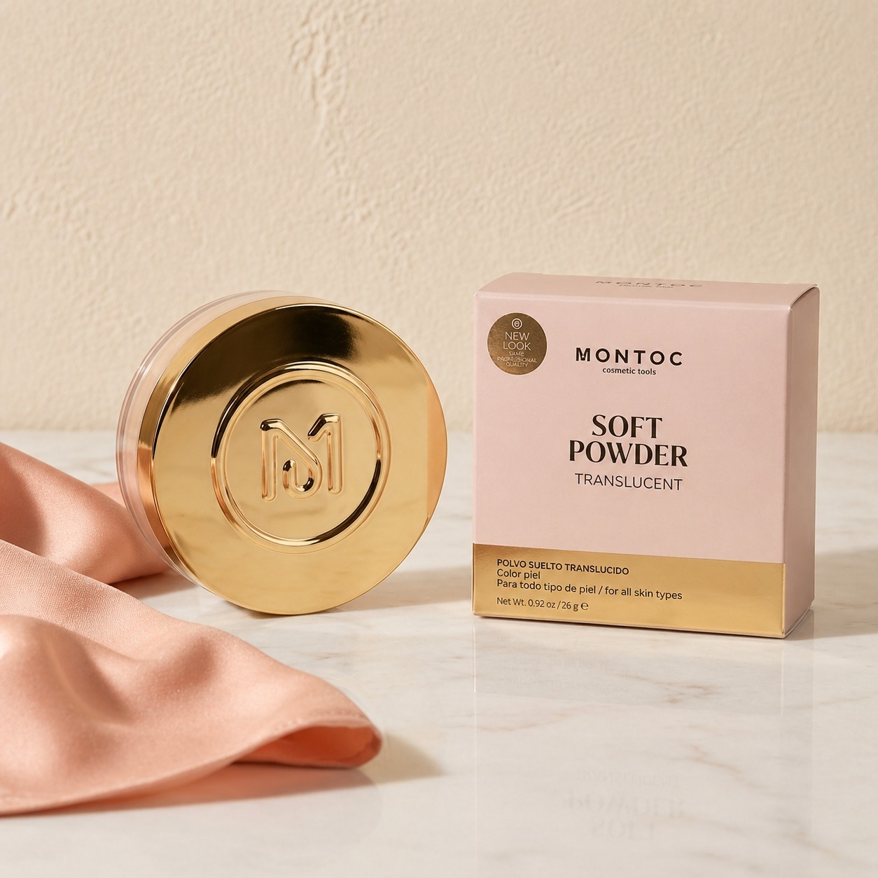 Polvo Suelto traslucido soft-powder Montoc