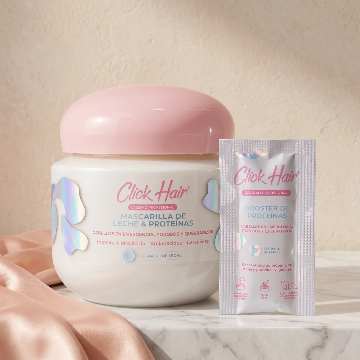 Kit Mascarilla y Booster de Proteínas Click Hair